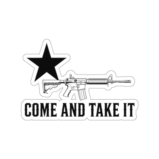 Come and Take It Rifle Die-Cut Sticker