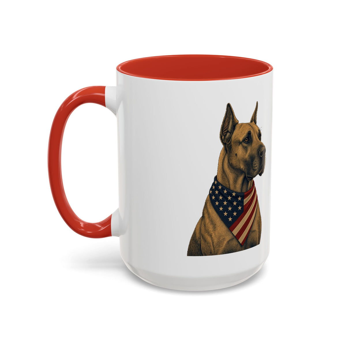 Patriotic Great Dane Accent Mug