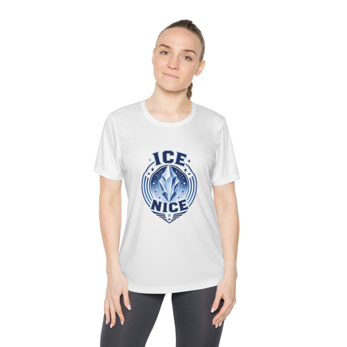 ICE is NICE Badge Women's Dry-Fit Performance Tee