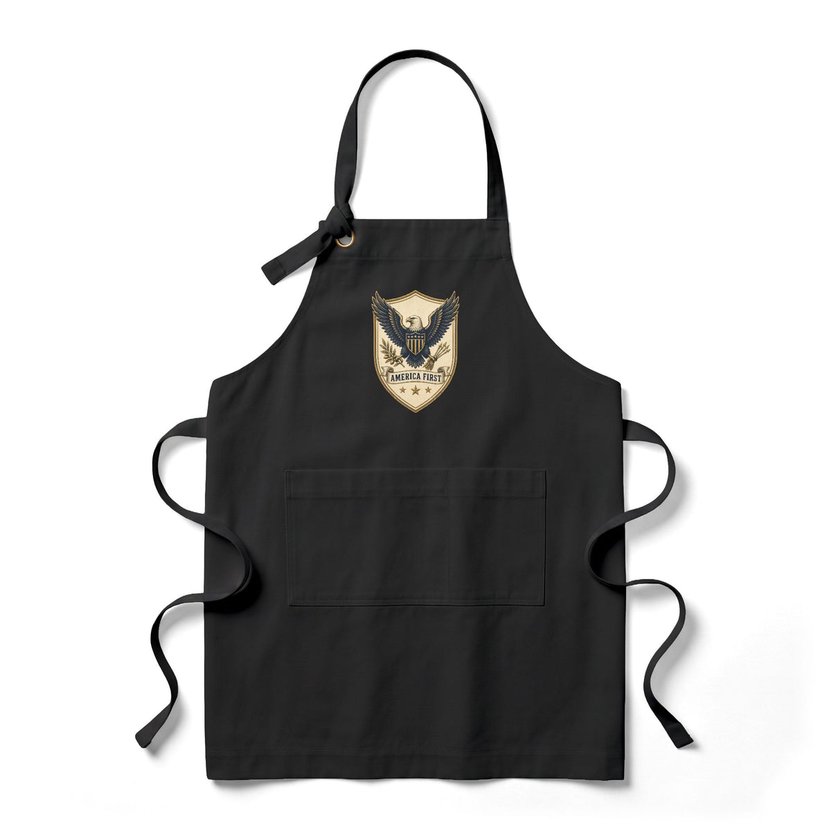 America First Badge Heavy Twill Bib Apron