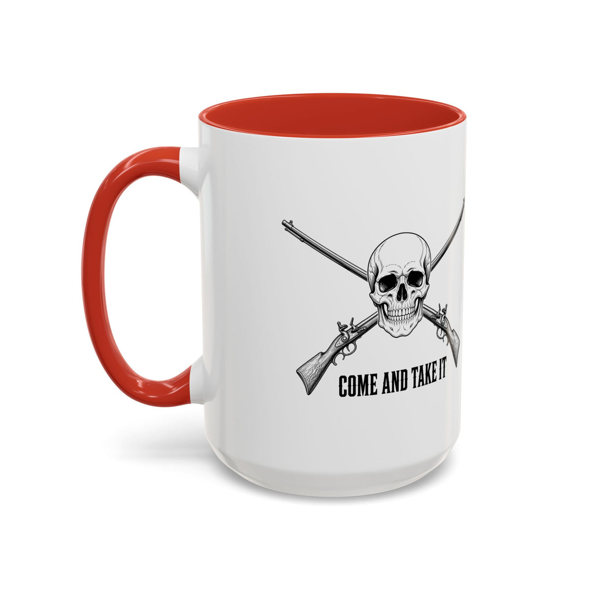 Come and Take It Jolly Roger Accent Mug