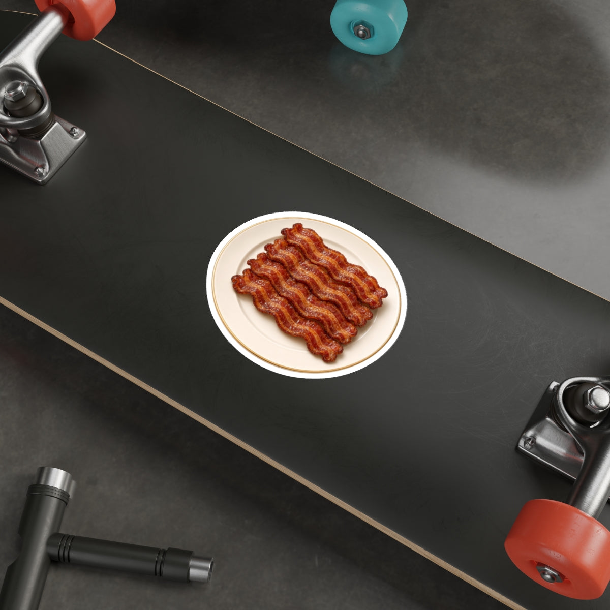 Bacon Stack Plate Die-Cut Sticker