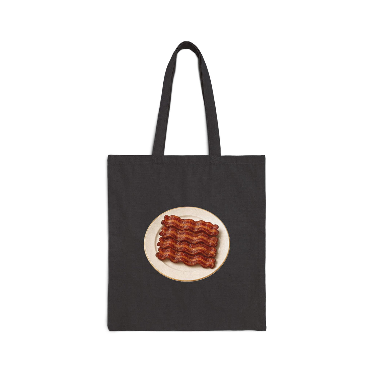 Bacon Stack Plate Canvas Tote Bag