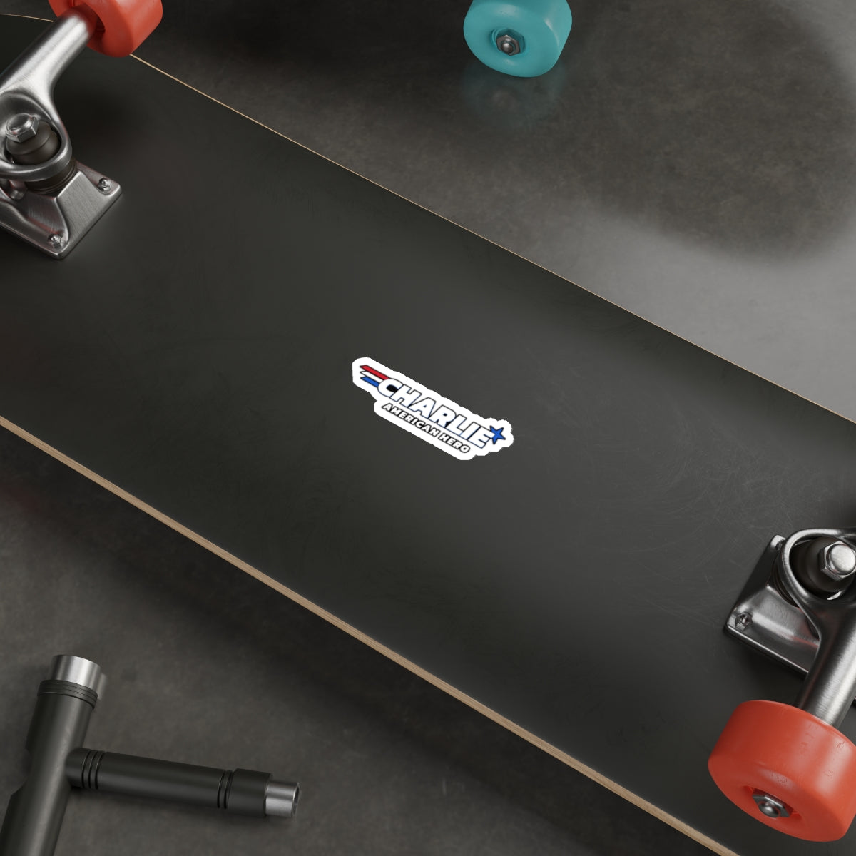 Charlie American Hero Die-Cut Sticker