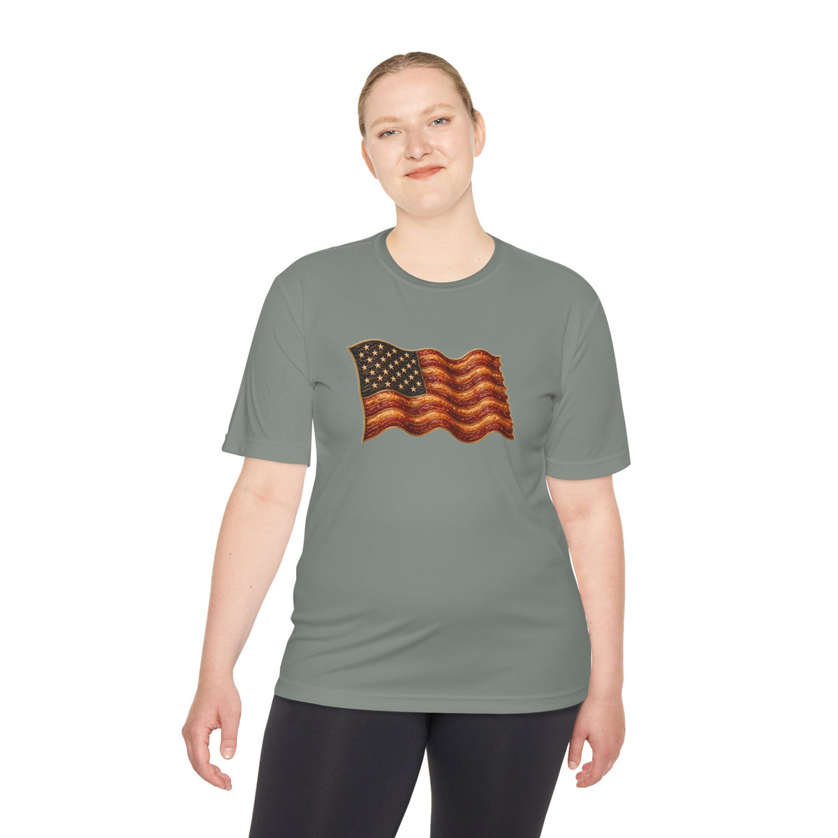 Bacon Flag Men's Dry-Fit Performance Tee