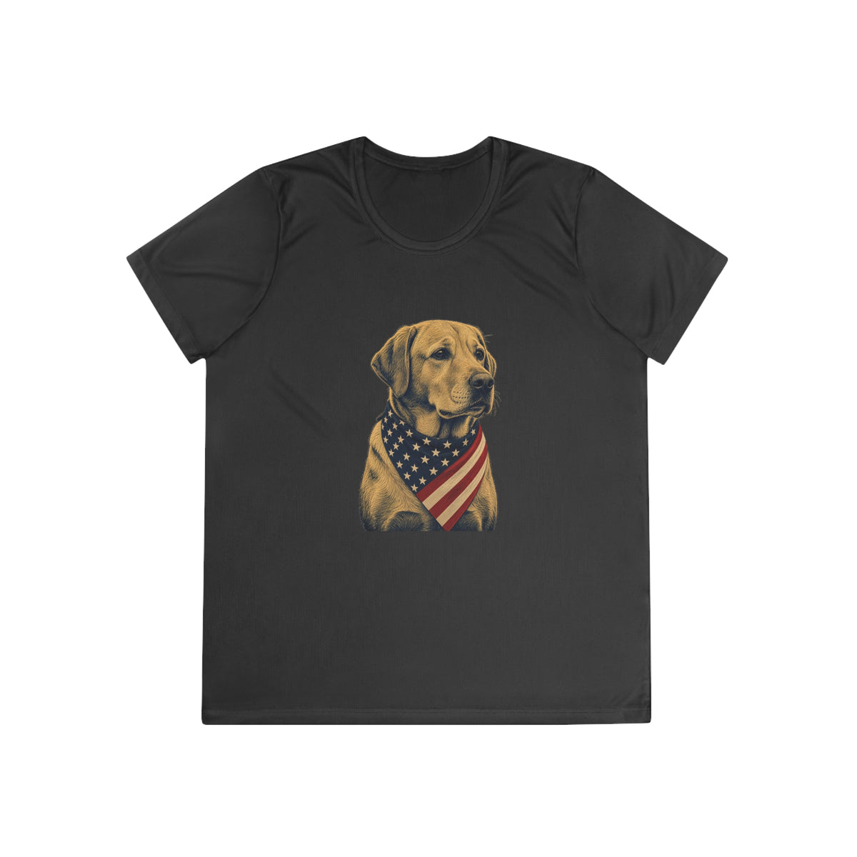 Patriotic Lab American Flag Bandana Women's Dry-Fit Performance Tee