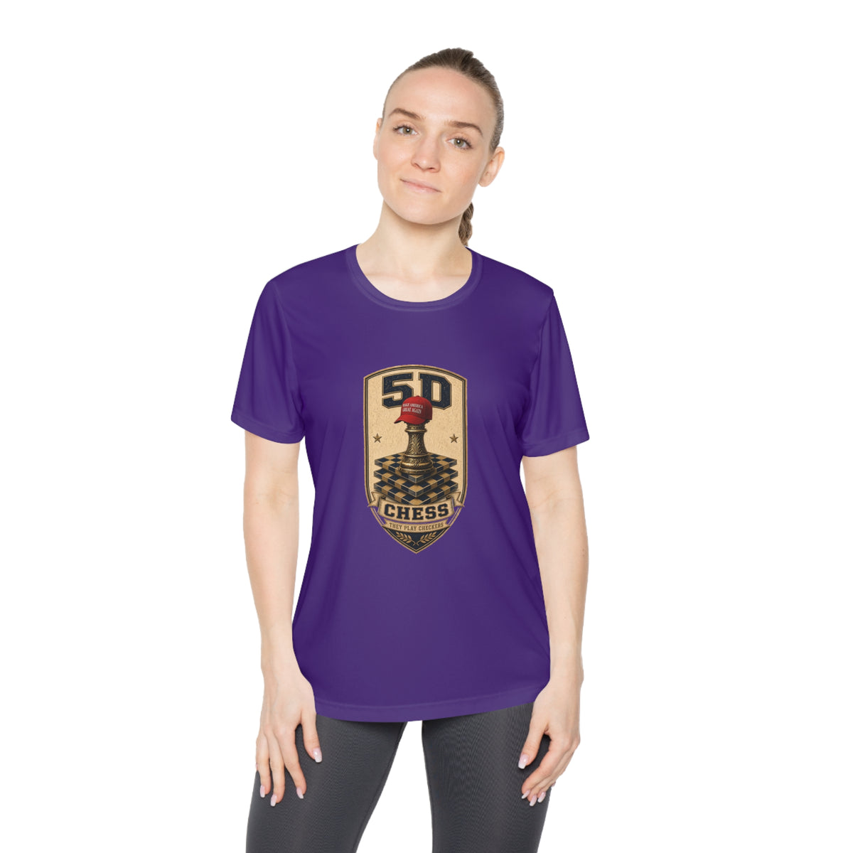5D Chess Badge Women's Dry-Fit Performance Tee