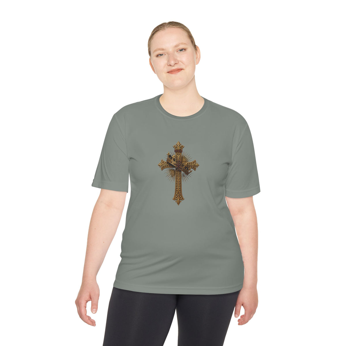 INRI Crowned Cross Men's Dry-Fit Performance Tee