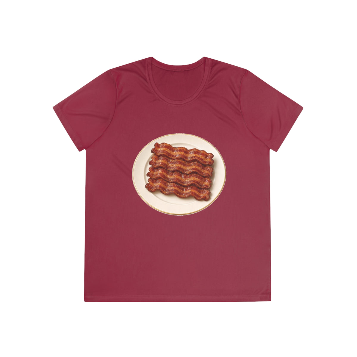 Bacon Stack Plate Women's Dry-Fit Performance Tee