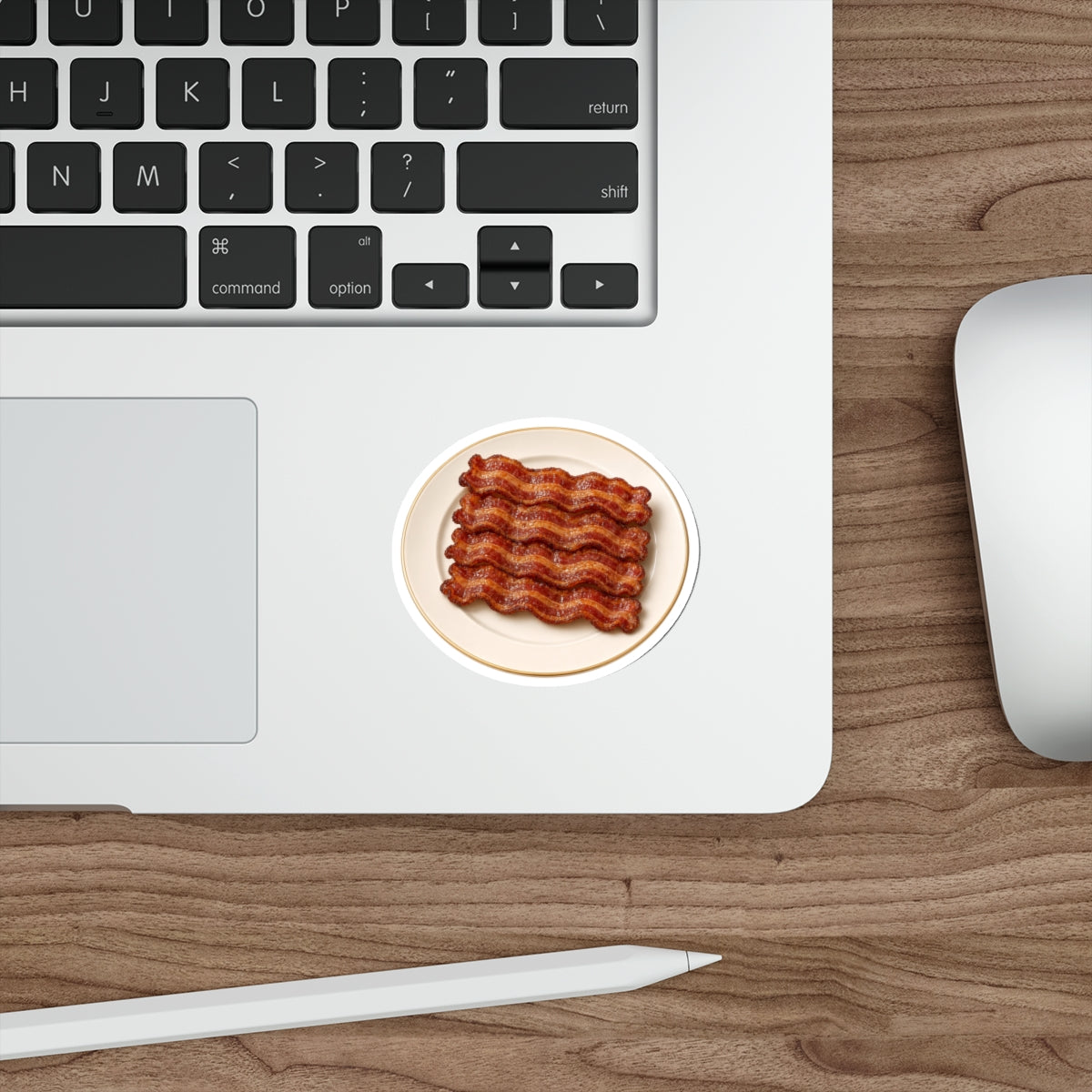 Bacon Stack Plate Die-Cut Sticker