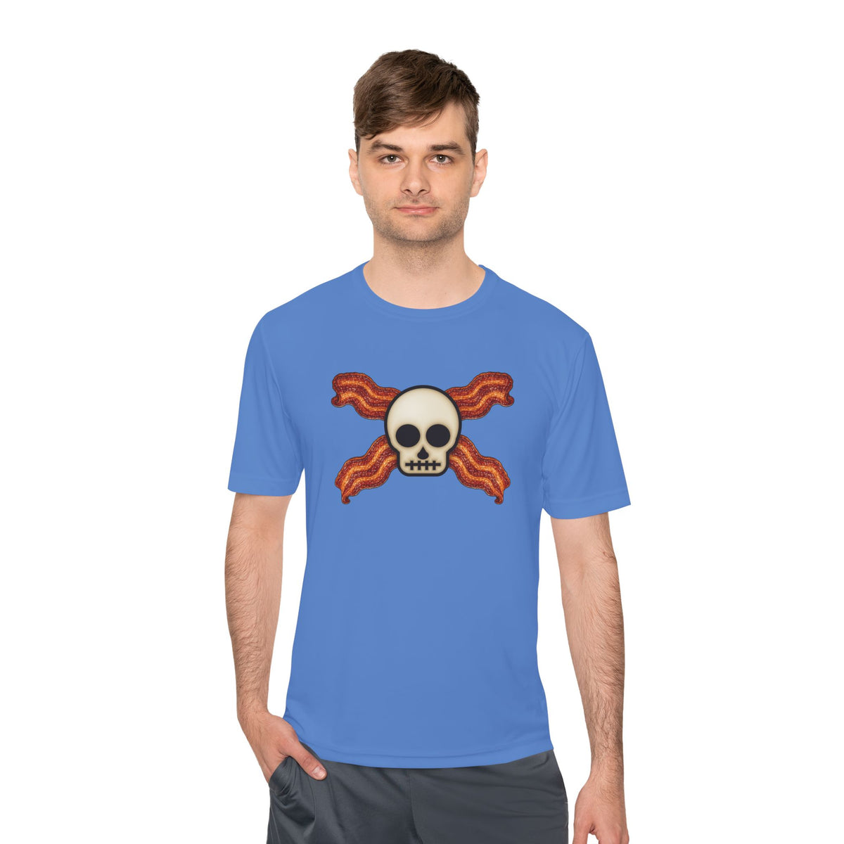 Bacon Jolly Roger Men's Dry-Fit Performance Tee