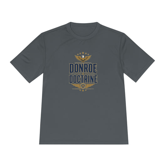 Donroe Doctrine Stacked Men's Dry-Fit Performance Tee