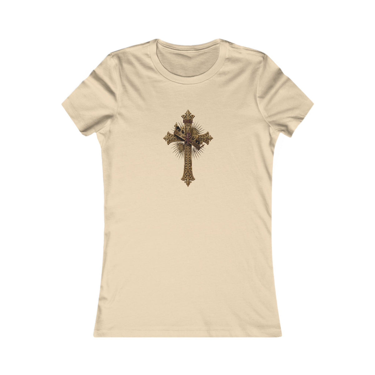 INRI Crowned Cross Women's Slim Fit Tee