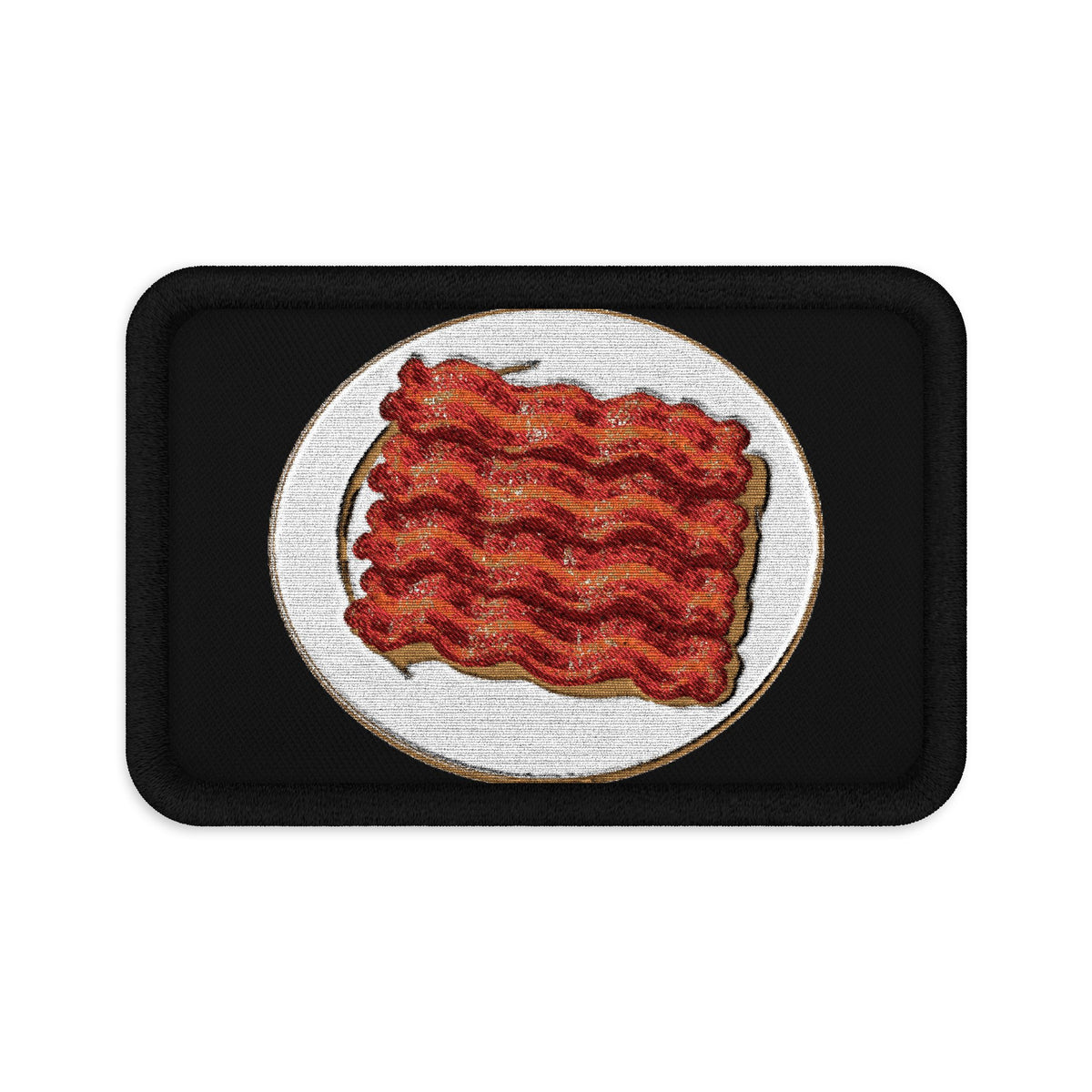 Bacon Pile Embroidered Velcro Patch