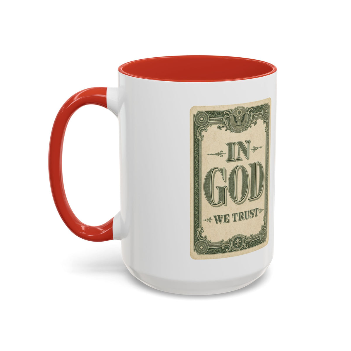 In God We Trust Card Accent Mug