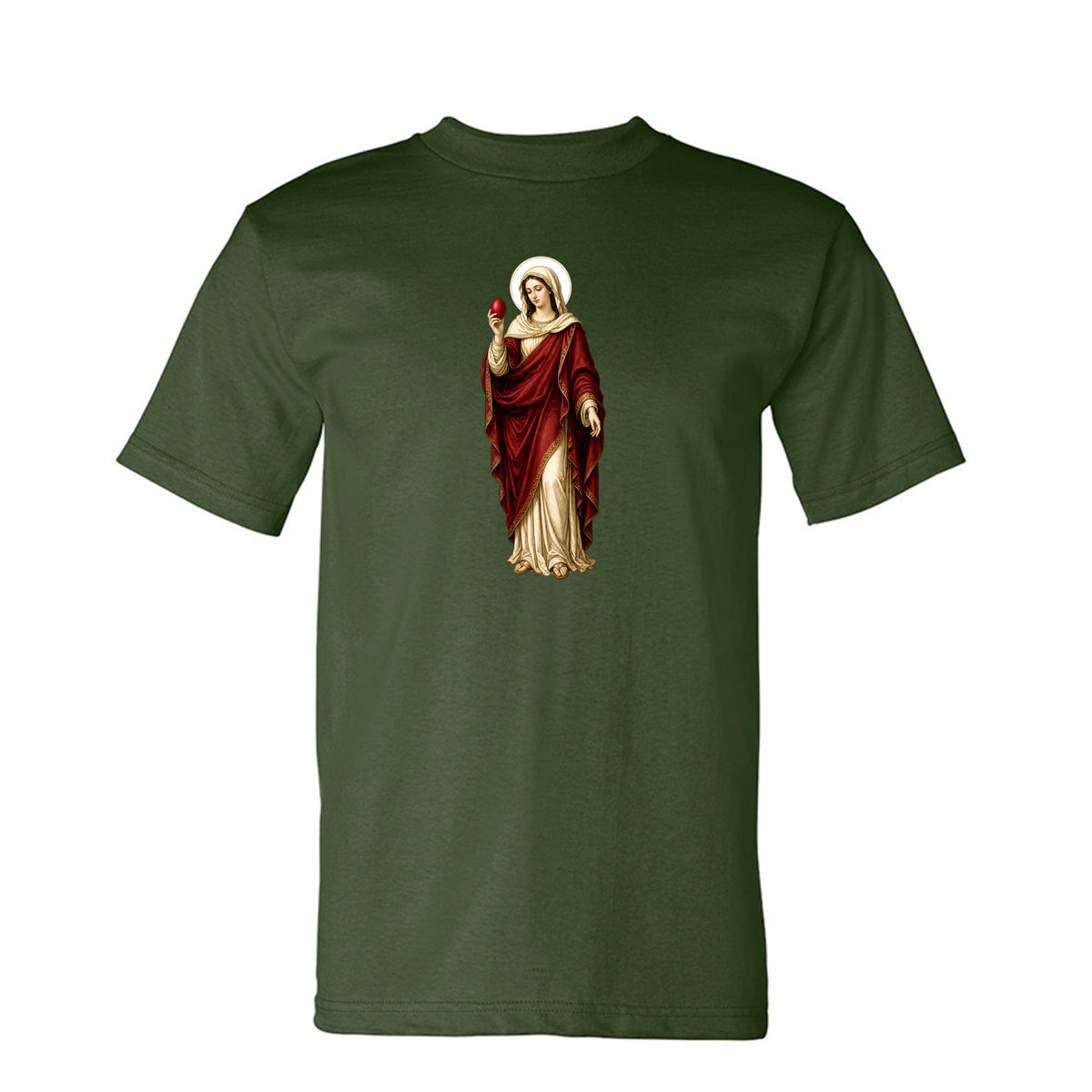 Mary Magdalene Tee in Army – front