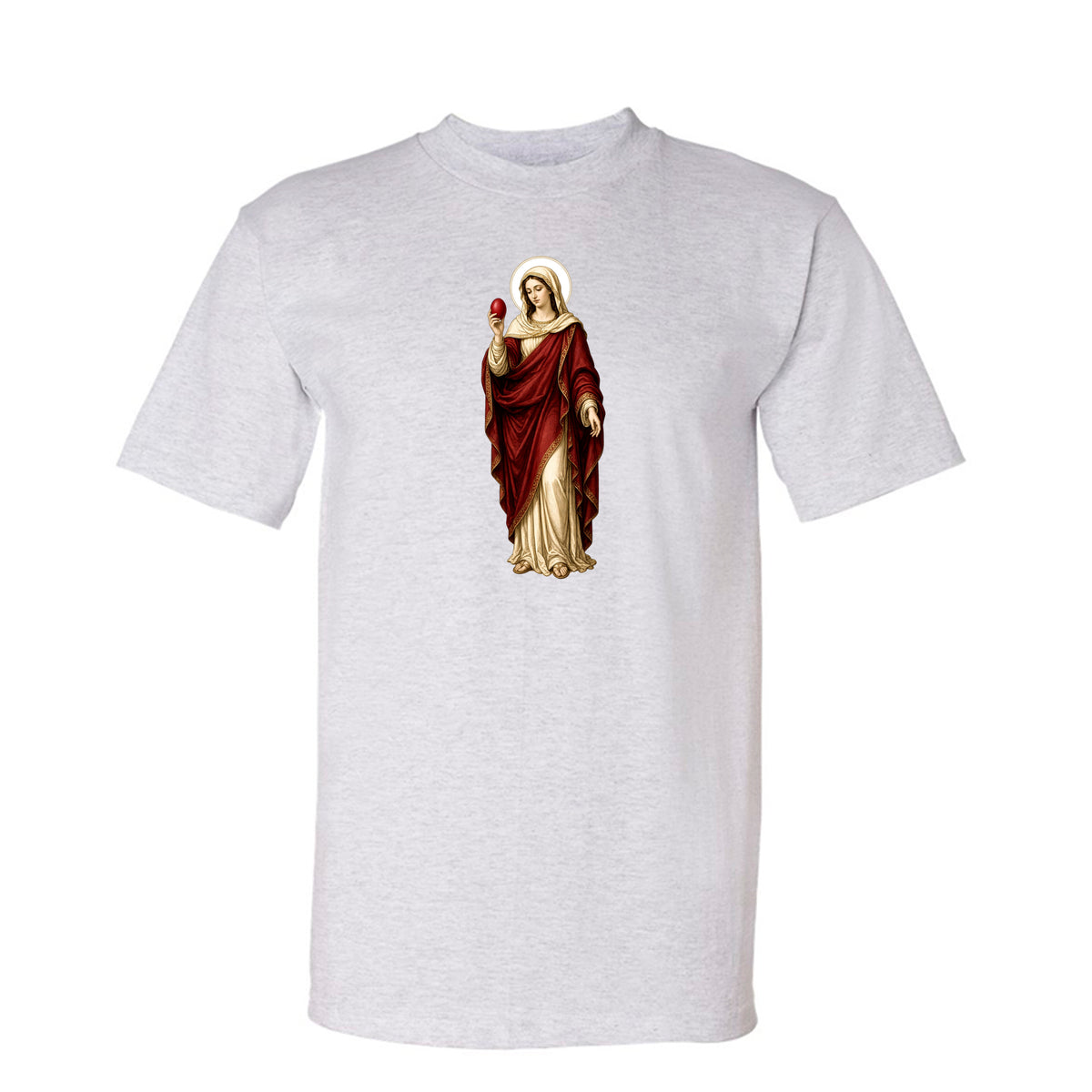 Mary Magdalene Tee in Ash – front