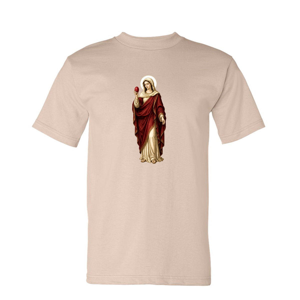 Mary Magdalene Tee in Sand – front