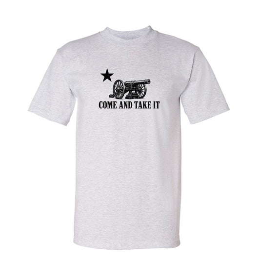 Come and Take It Cannon Tee in Ash – front