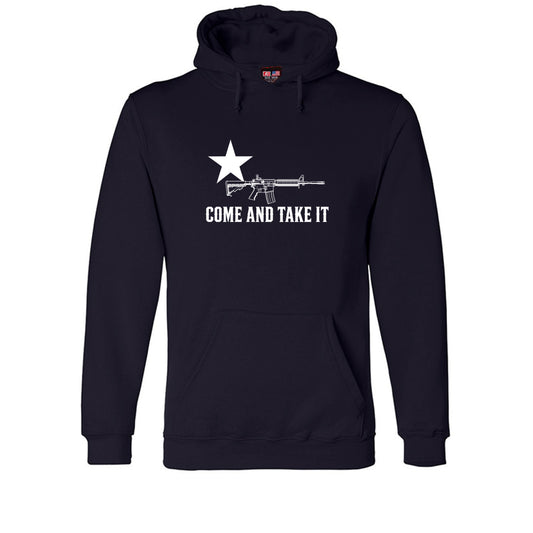 Come and Take It Rifle Hoodie in Navy – front