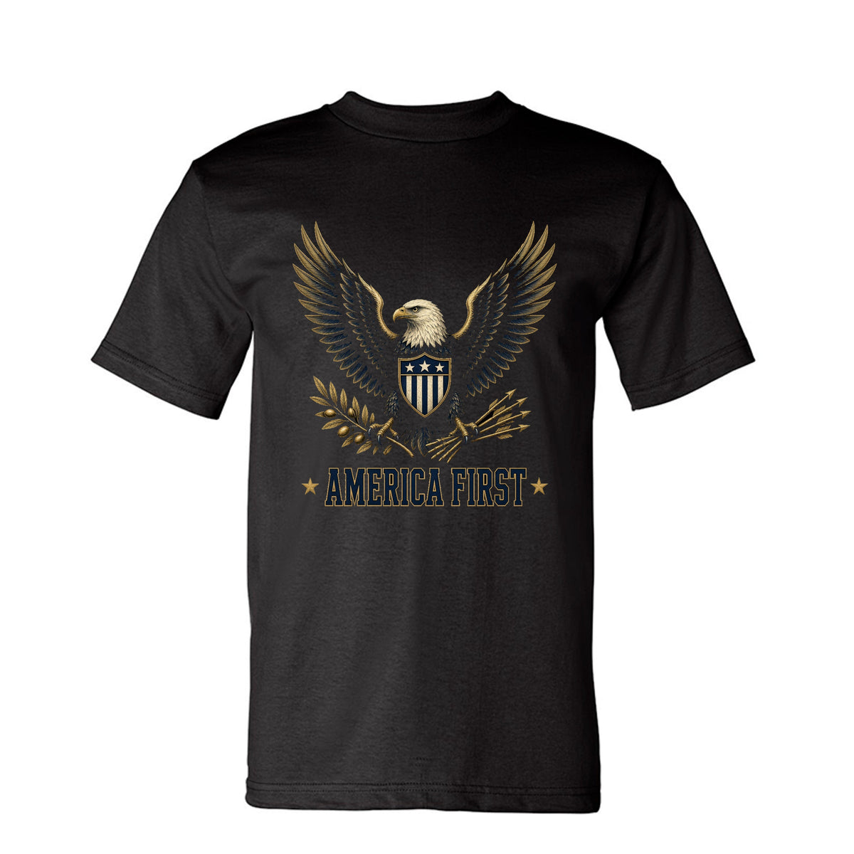 America First Eagle heavyweight tee