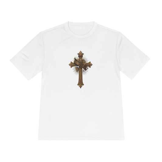 INRI Crowned Cross Men's Dry-Fit Performance Tee