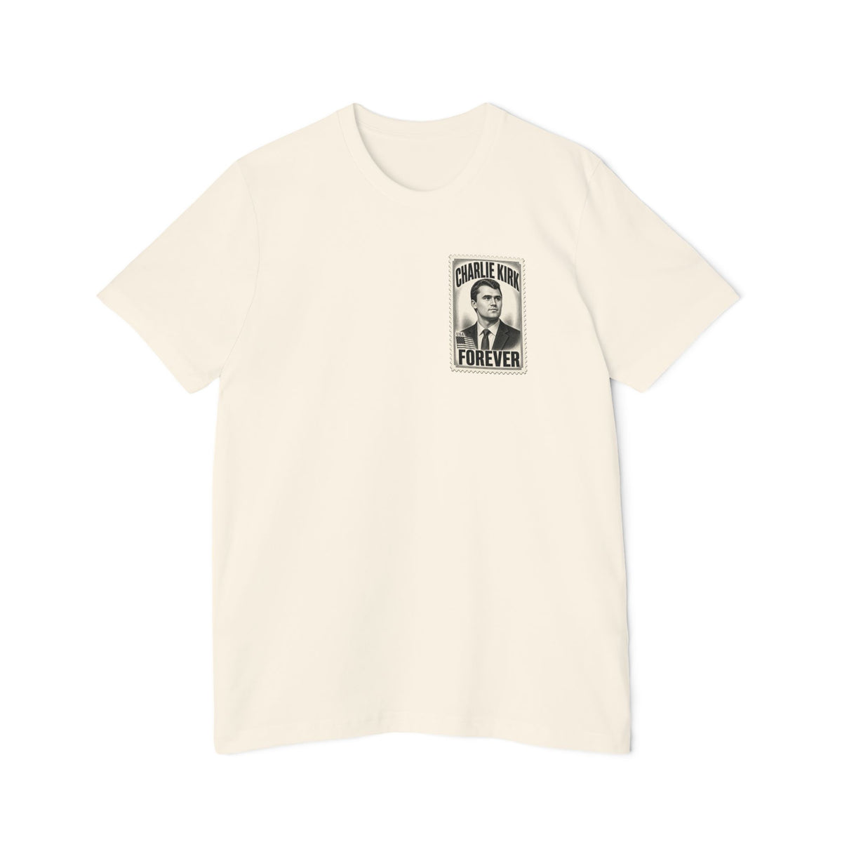 Charlie Kirk Prove Me Wrong Lightweight Tee in Natural – flat front