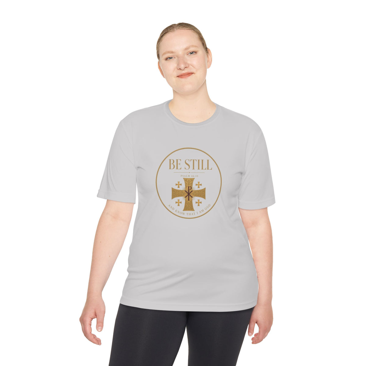 Be Still Psalm 46:10 Men's Dry-Fit Performance Tee