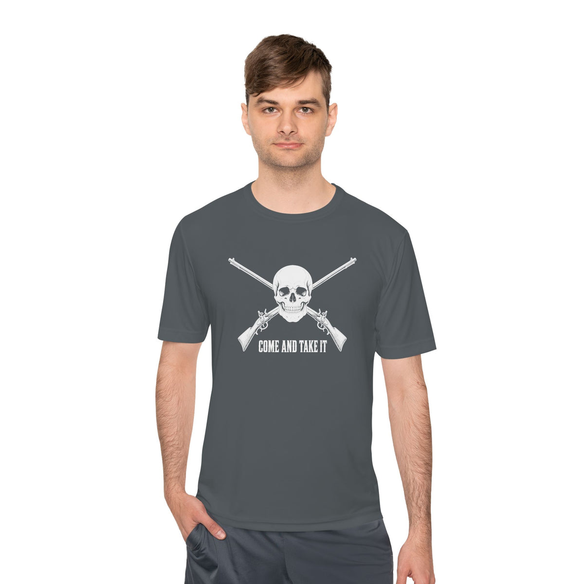 Come and Take It Jolly Roger Men's Dry-Fit Performance Tee