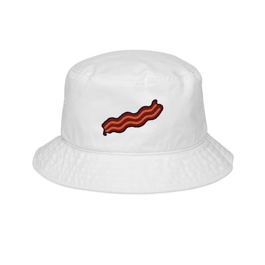 Bacon Strip Embroidered Bucket Hat