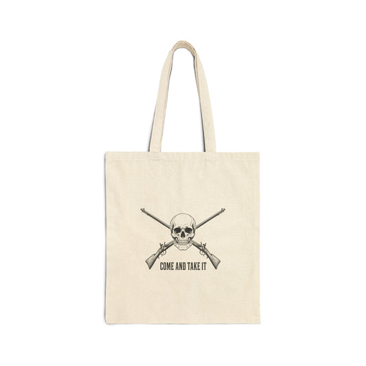 Come and Take It Jolly Roger Canvas Tote Bag