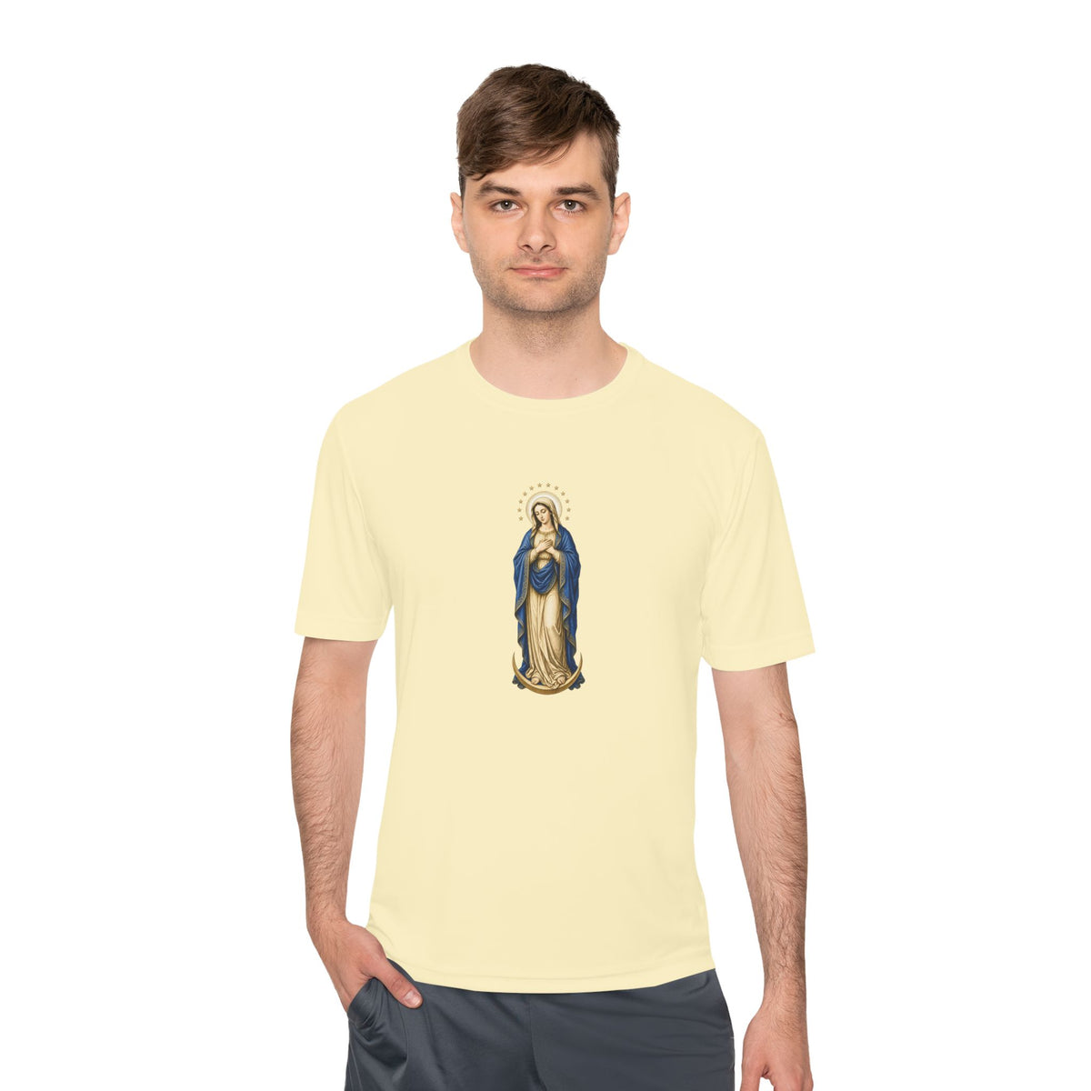 Mary, Crown of Twelve Stars Men's Dry-Fit Performance Tee