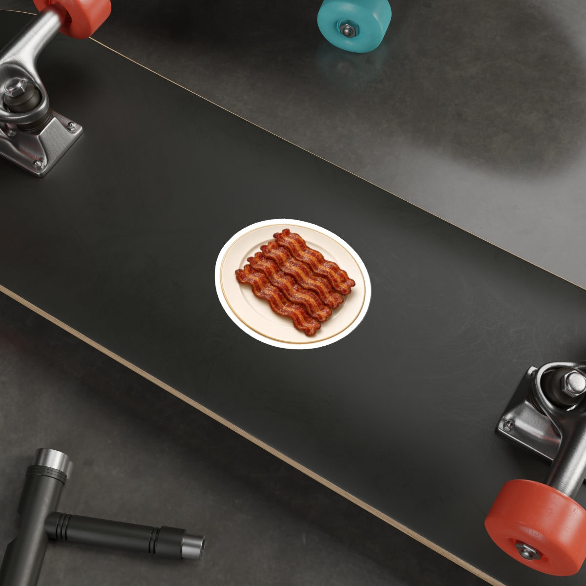 Bacon Stack Plate Die-Cut Sticker