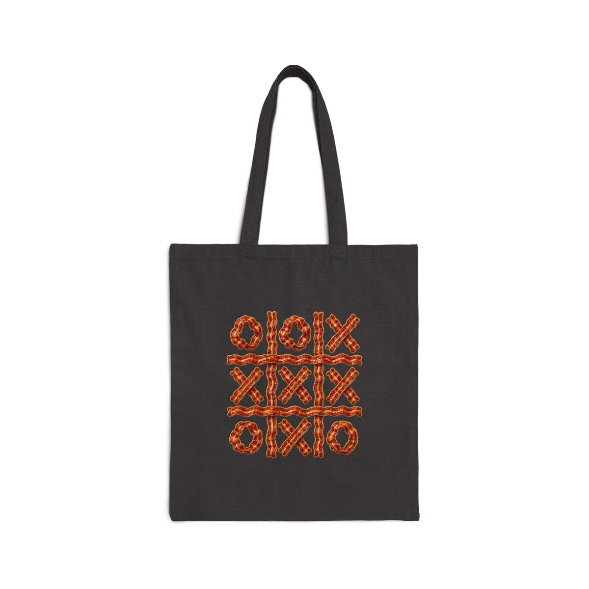 Bacon Tic-Tac-Toe Canvas Tote Bag