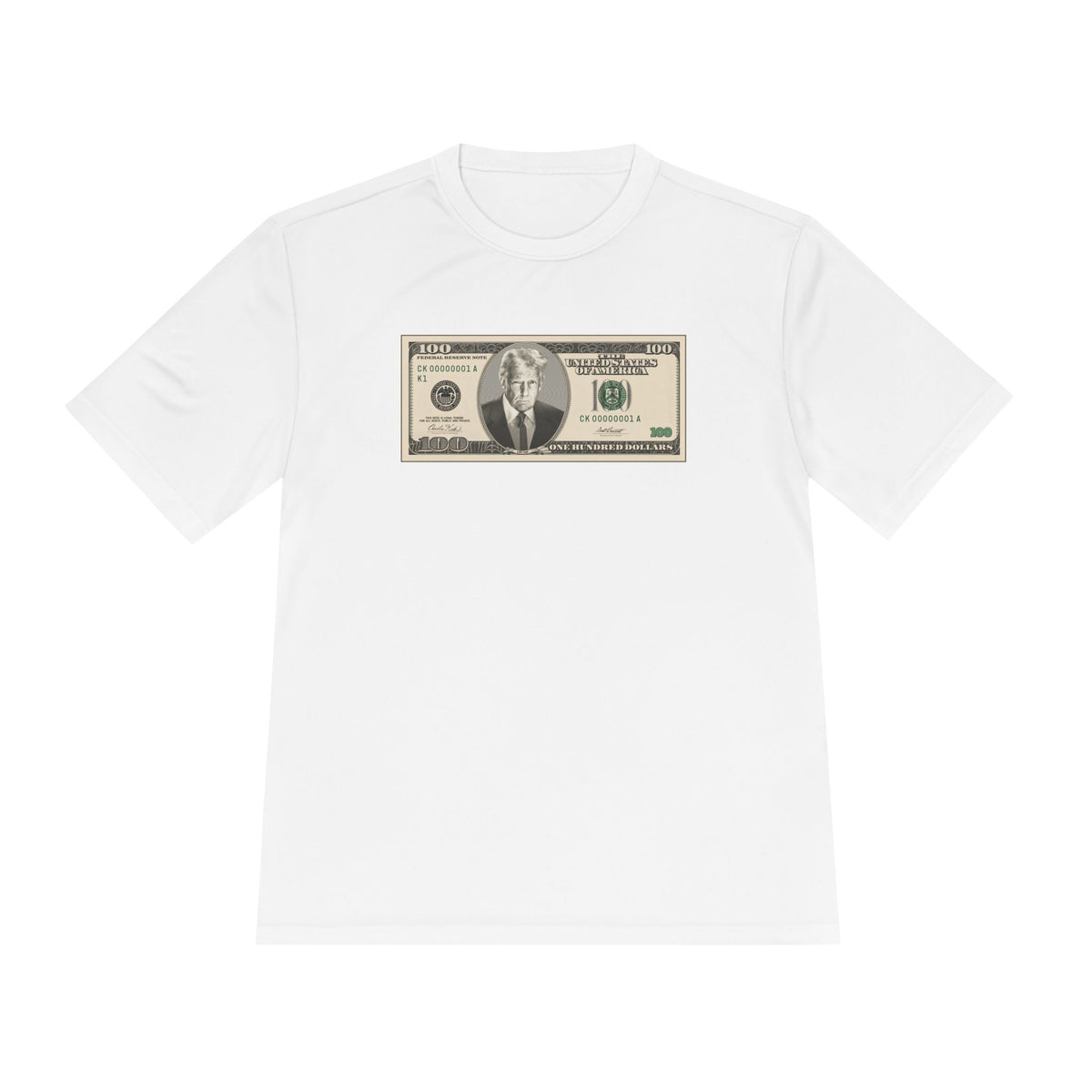 Trump $100 Bill Men's Dry-Fit Performance Tee