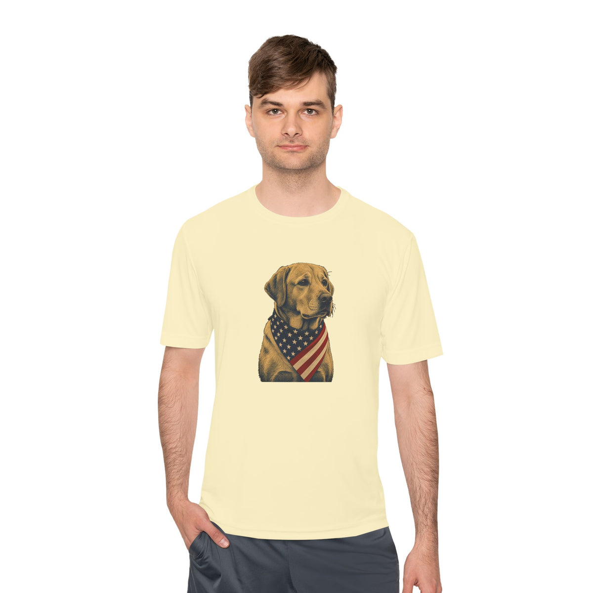 Patriotic Lab American Flag Bandana Men's Dry-Fit Performance Tee
