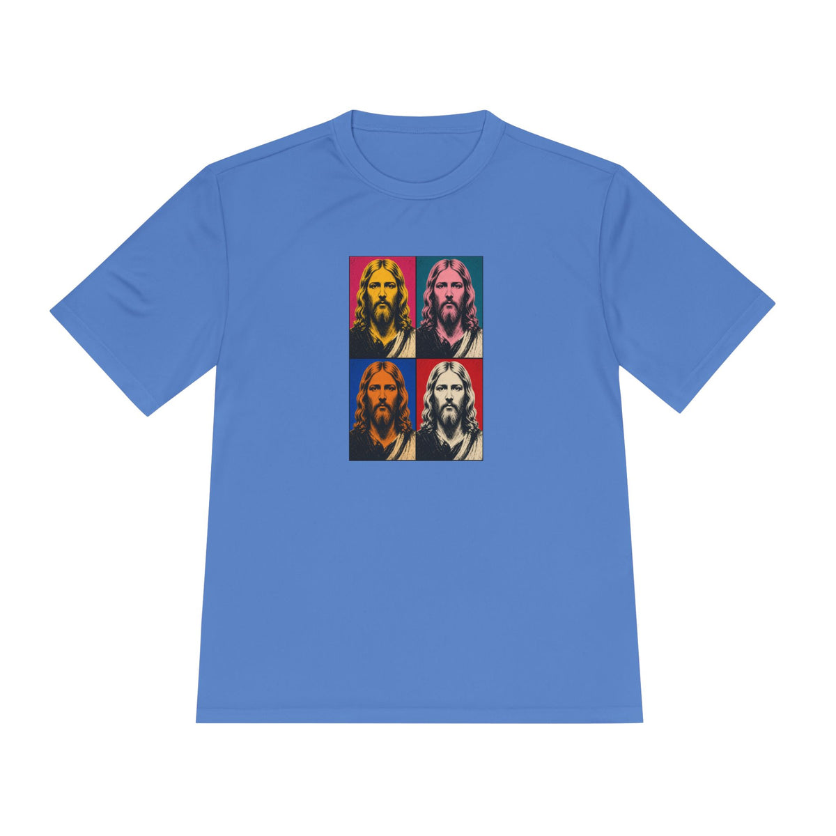 Jesus Pop Art Grid Men's Dry-Fit Performance Tee