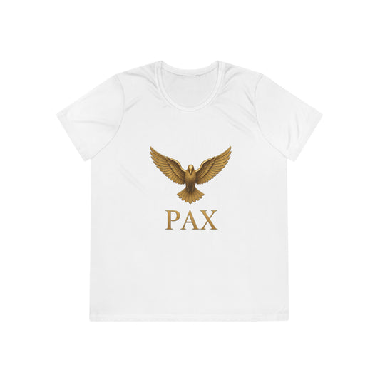 I AM Jesus Fish – Pax Dove Chest Women's Dry-Fit Performance Tee