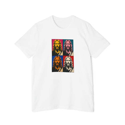 Jesus Pop Art Grid Lightweight Tee