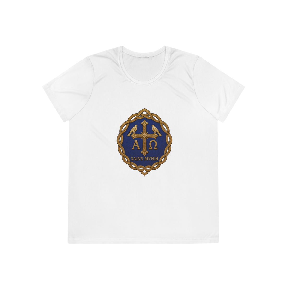 Salus Mundi Mosaic Cross Women's Dry-Fit Performance Tee