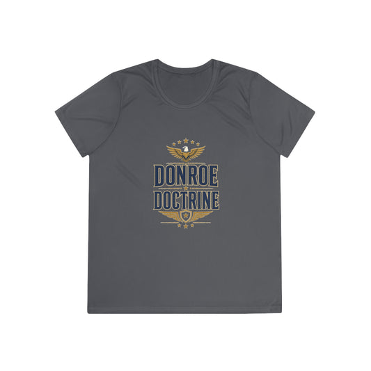 Donroe Doctrine Stacked Women's Dry-Fit Performance Tee