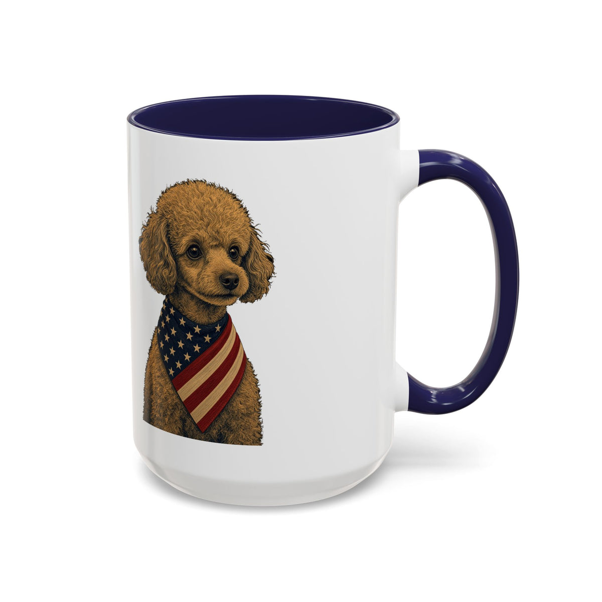 Patriotic Toy Poodle Accent Mug