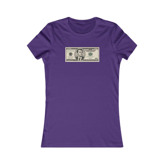 Charlie Kirk $100 Bill Women's Slim Fit Tee