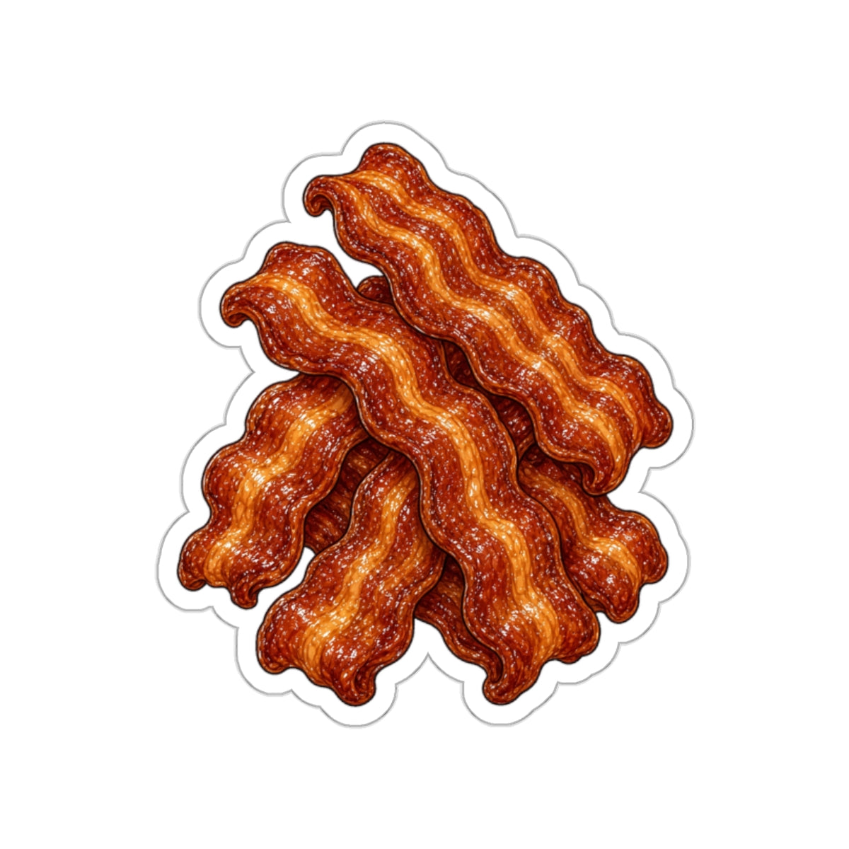 Bacon Pile Die-Cut Sticker
