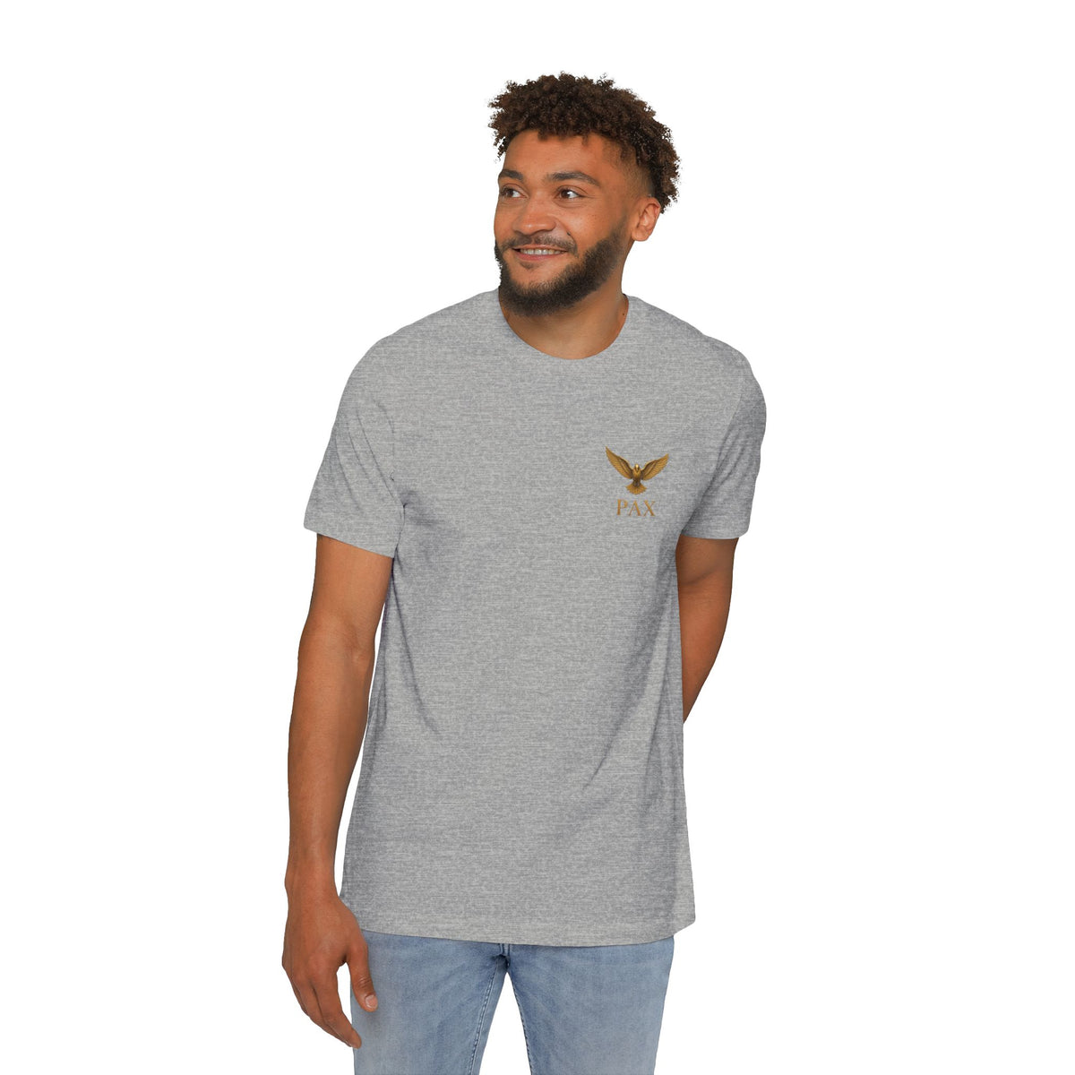 I AM Jesus Fish Lightweight Tee – Pax Dove Chest