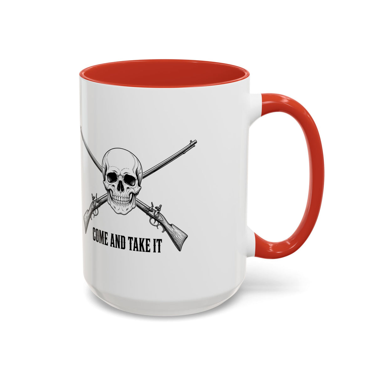 Come and Take It Jolly Roger Accent Mug