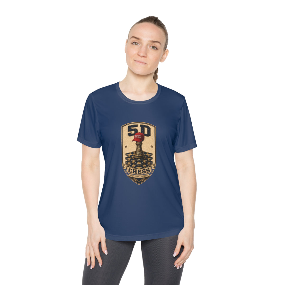 5D Chess Badge Women's Dry-Fit Performance Tee