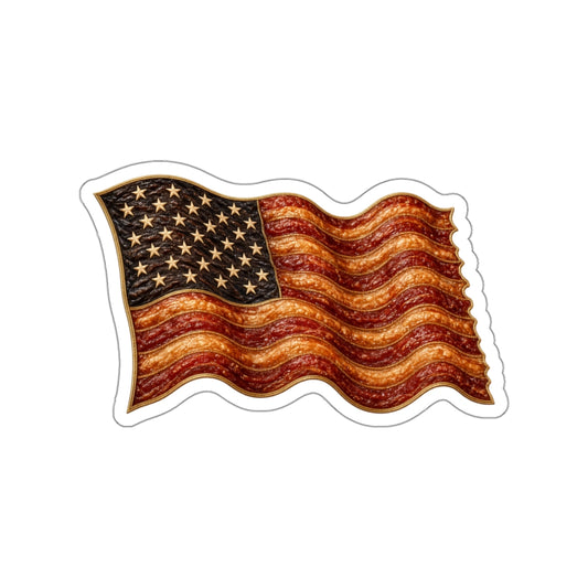 Bacon Flag Die-Cut Sticker