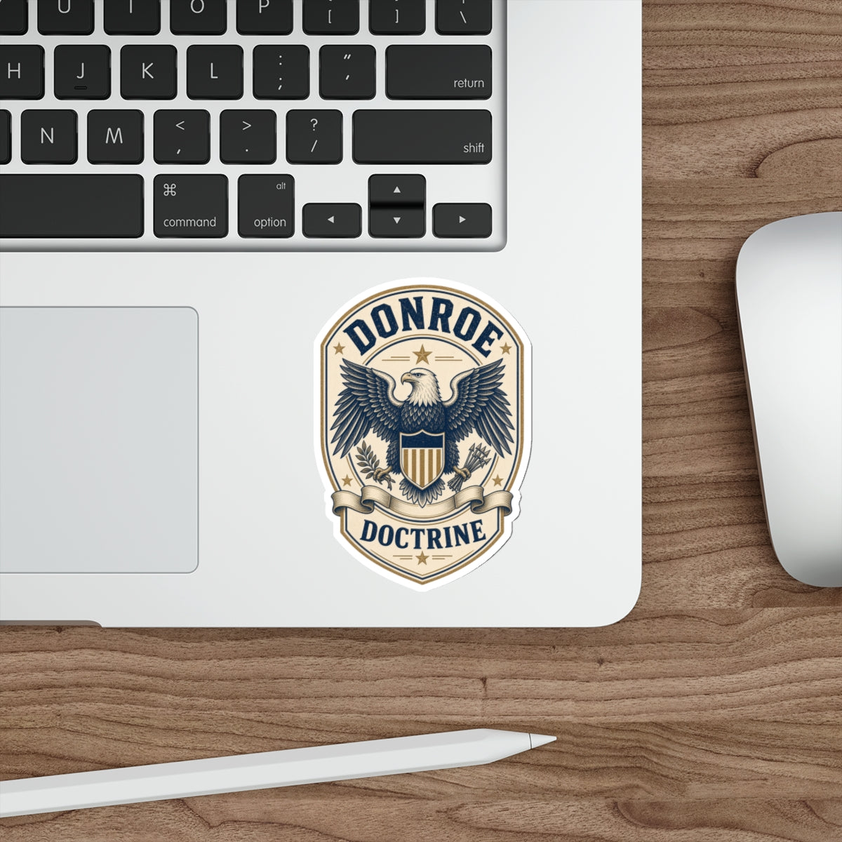 Donroe Doctrine Badge Die-Cut Sticker