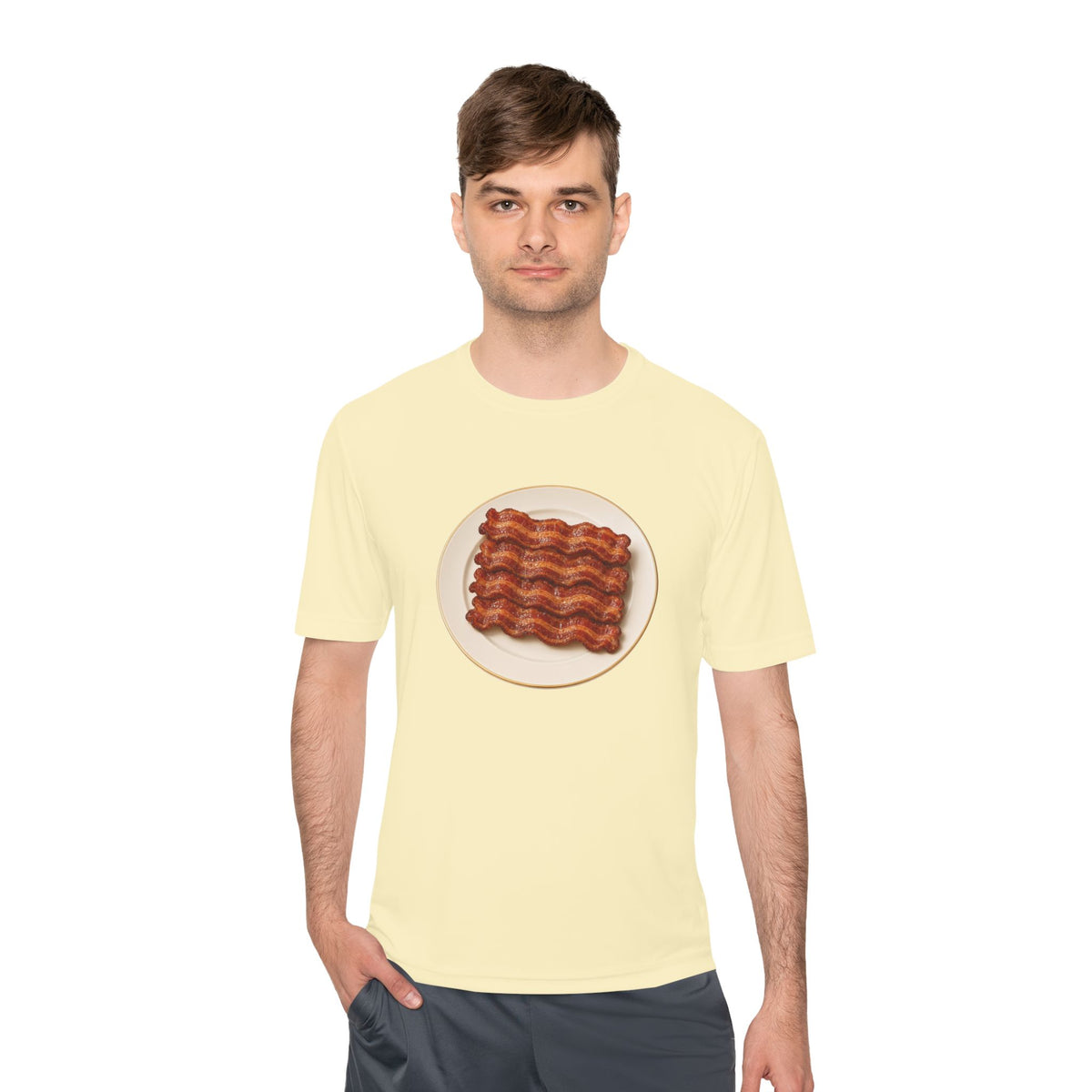 Bacon Stack Plate Men's Dry-Fit Performance Tee